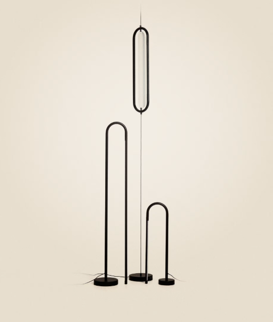 BOW black aluminium ceiling lamp Ø 16 cm