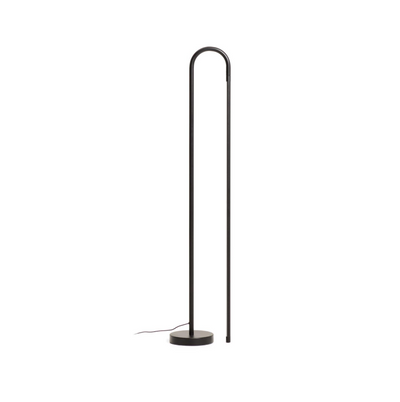 BOW black aluminium floor lamp