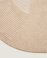 DOMM Bež vuneni tepih, Ø 200 cm