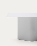 ARVIN Grey iron coffee table 70 x 52cm