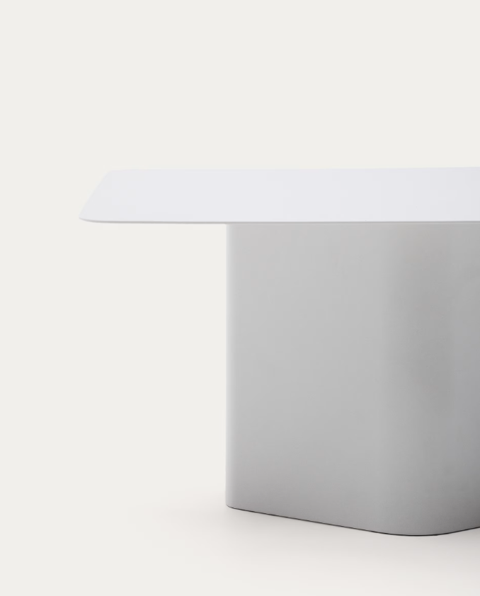 ARVIN Grey iron coffee table 70 x 52cm