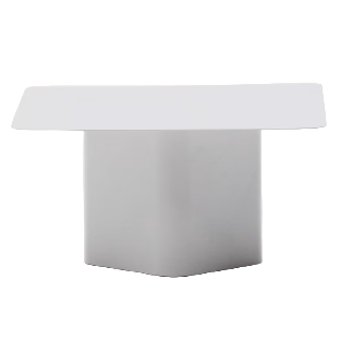 ARVIN Grey iron coffee table 70 x 52cm