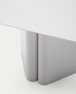 ARVIN Grey iron coffee table 70 x 52cm