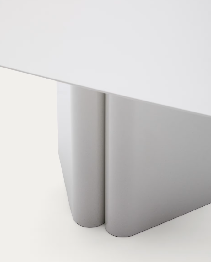 ARVIN Grey iron coffee table 70 x 52cm