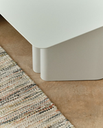 ARVIN Grey iron coffee table 70 x 52cm