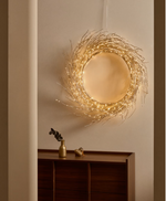 BRIA Luminous silver-coloured wreath, Ø 60 cm