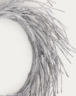 BRIA Luminous silver-coloured wreath, Ø 60 cm