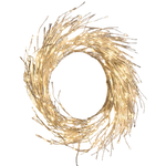 BRIA Luminous silver-coloured wreath, Ø 60 cm