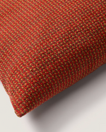 NUVAL Cushion cover in red structured fabric 50 x 50 cm