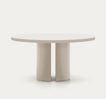 NEALY round table in lacquered MDF in an ecru finish, Ø 150 cm