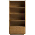 ARELIDA Polica izrađena od hrastovog furnira i masivnog hrastovog drva sa svijetlosmeđom završnom obradom 90 x 185 cm.