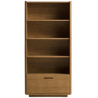 ARELIDA Polica izrađena od hrastovog furnira i masivnog hrastovog drva sa svijetlosmeđom završnom obradom 90 x 185 cm.