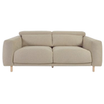 SINGA 3 seater sofa in beige, 215 cm