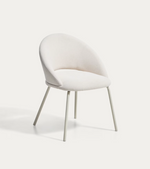 BONALI chair in green chenille with green metal legs FSC Mix Credit