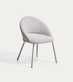 BONALI chair in green chenille with green metal legs FSC Mix Credit