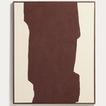 IRDEN Hand-painted abstract picture in burgundy 80 x 100cm