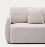 LAIRA trosjed na razvlačenje od chenilea s ležajem, ekru, 246 cm