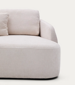 LAIRA trosjed na razvlačenje od chenilea s ležajem, ekru, 246 cm