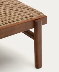 ITANI armchair in FSC 100% solid acacia wood and synthetic rattan