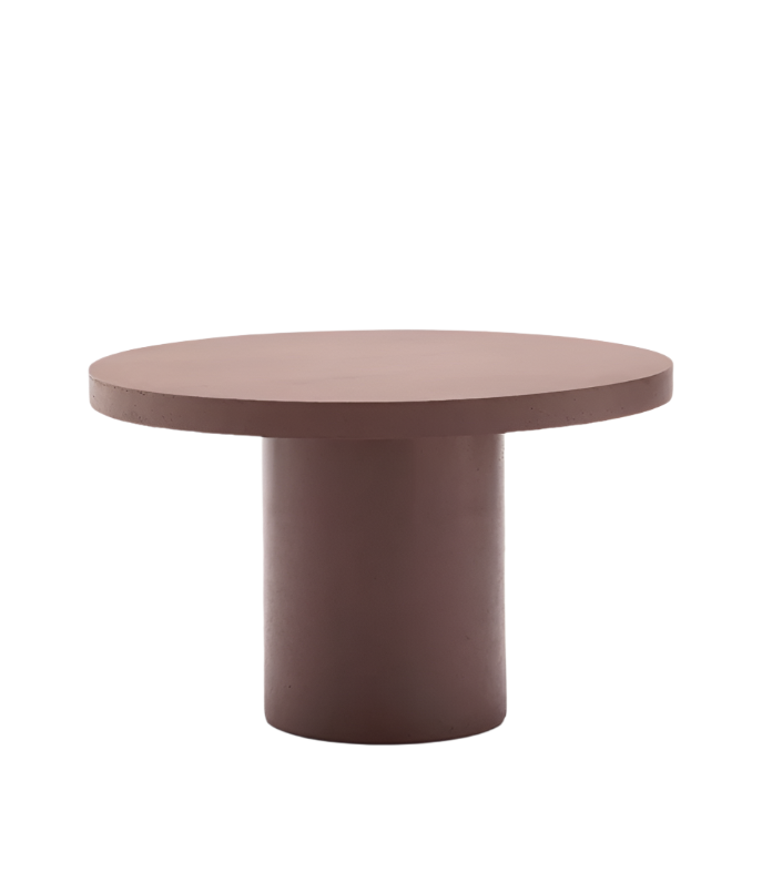 AIGUABLAVA Terracotta cement round table, Ø120cm