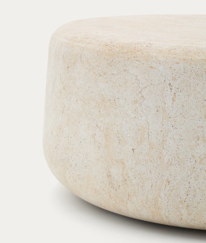 DRASI Stolić za kavu od cementa s završnim efektom travertina