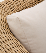 MERIA 3-seater sofa in synthetic rattan 208cm