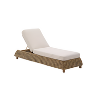 MERIA Sun lounger in synthetic rattan