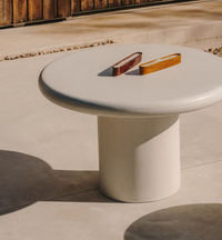 ADDAIA Round Table in White Cement