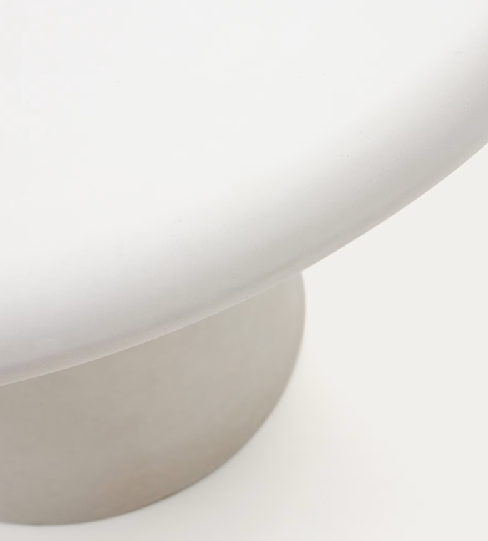 ADDAIA Okrugli stol od bijelog cementa