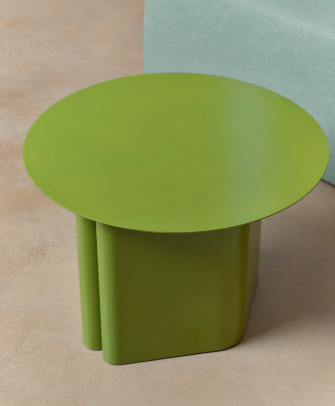 ARVIN Zeleni željezni stol, Ø 55 cm