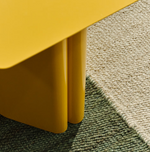 ARVIN Žuti željezni stol, 42 x 42 cm