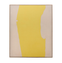 KETLA Hand-painted yellow linen abstract picture 140 x 170cm