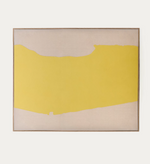 KETLA Ručno oslikana apstraktna slika od žutog platna 140 x 170 cm