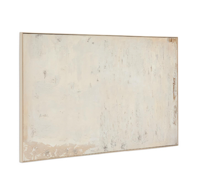 SILPA Abstract painting in light beige 200 x 120 cm