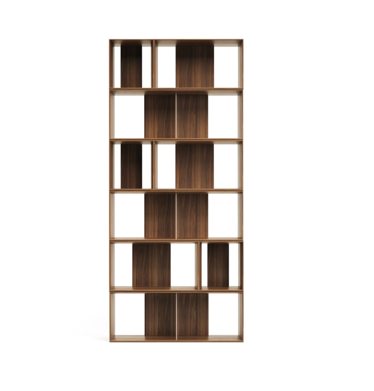 LITTO Set od 9 modularnih regala od drvenog furnira