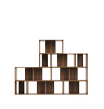 LITTO Set od 9 modularnih regala od drvenog furnira