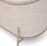 SEDALIS Outdoor 3-seater sofa in aluminium and taupe rope cord