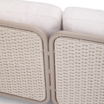 SEDALIS Outdoor 3-seater sofa in aluminium and taupe rope cord