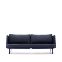 SEDALIS Outdoor 3-seater sofa in aluminium and blue rope cord