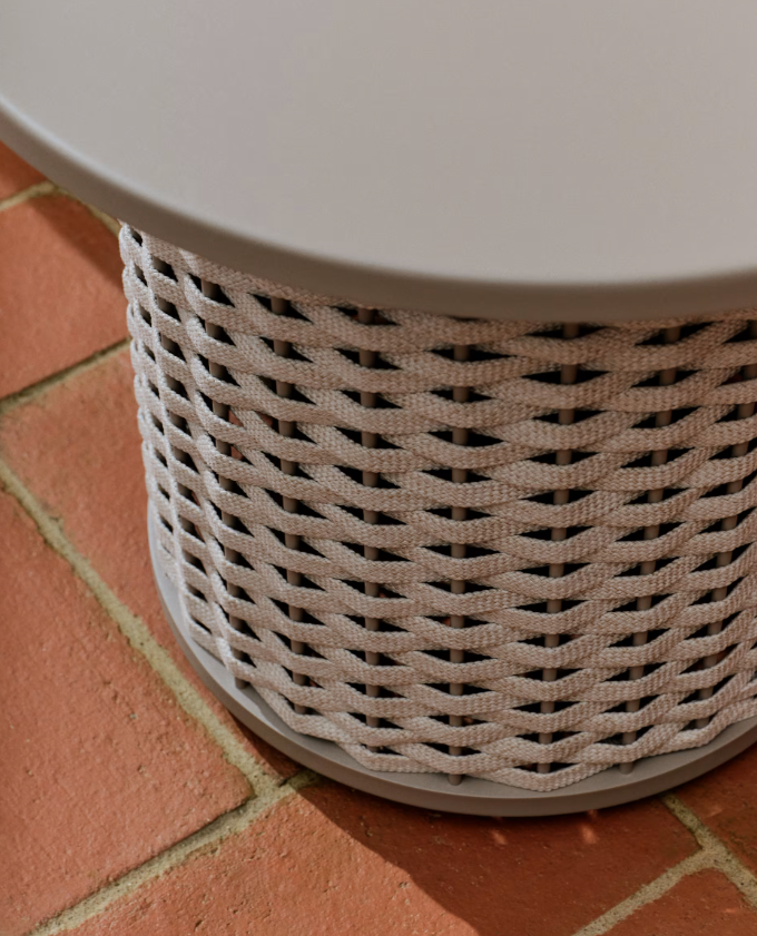 SEDALIS Vanjski pomoćni stol od aluminija i užeta