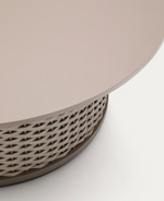 SEDALIS Outdoor coffee table in aluminium and rope cord