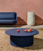 SEDALIS Outdoor coffee table in aluminium and rope cord