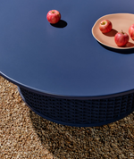 SEDALIS Outdoor coffee table in aluminium and rope cord