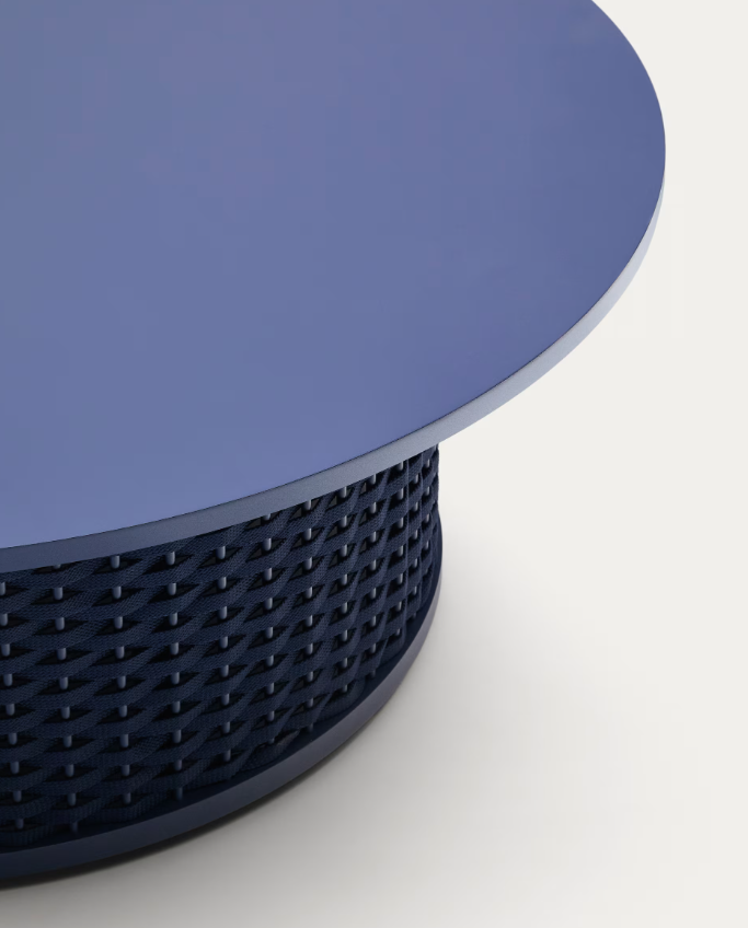 SEDALIS Outdoor coffee table in aluminium and rope cord