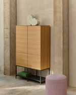 VEDRANA Komoda s 4 vrata i čeličnim nogama