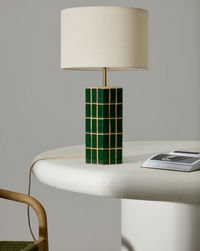 RUE green ceramic table lamp