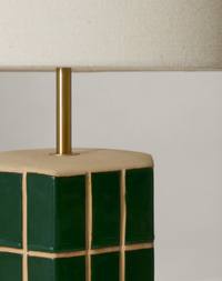 RUE green ceramic table lamp