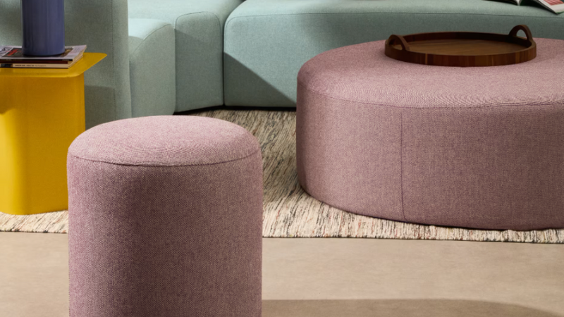 KAELI footrest with removable cover Ø43cm