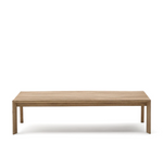 AMBRA Coffee table in solid acacia wood with light finish, 140 cm