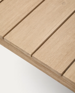 AMBRA Coffee table in solid acacia wood with light finish, 140 cm